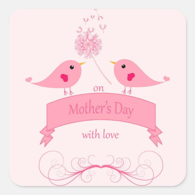 Mother's Day Square Sticker (Front)