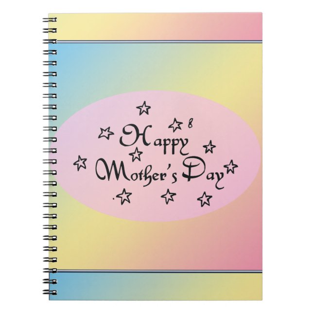 Mothers Day Stars - Notebook (Front)