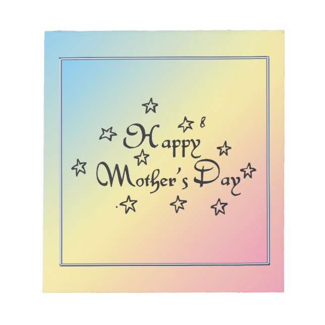 Mothers Day Stars - Notepad (Front)