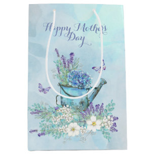 Mother's Day Summertime Flowers & Butterflies Medium Gift Bag