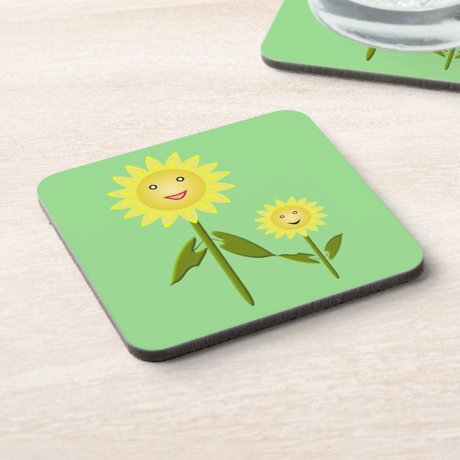 Mothers Day Sunflowers Coaster (Left Side)