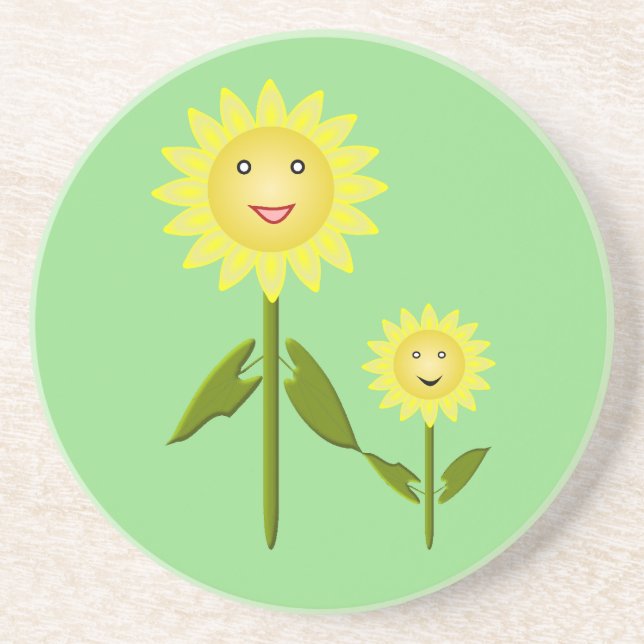 Mothers Day Sunflowers Coaster (Front)