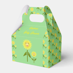 Mothers Day Sunflowers Custom Baby Shower Favour Box