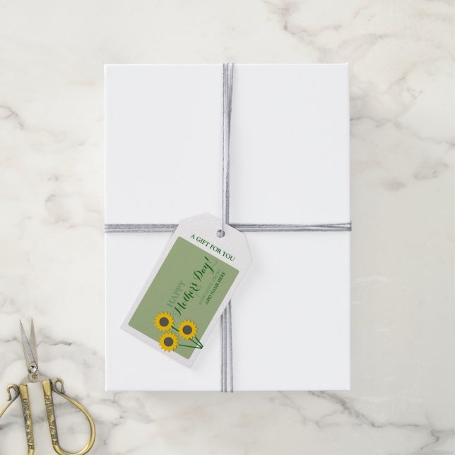 Mother's Day Sunflowers Gift Tags (With Twine)