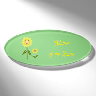 Mothers Day Sunflowers Mother of the Bride Name Tag
