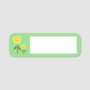 Mothers Day Sunflowers Name Tag