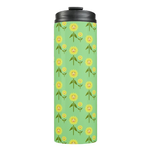 Mothers Day Sunflowers Patterned Thermal Tumbler (Front)