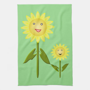 Mothers Day Sunflowers Tea Towel