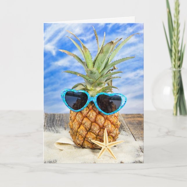 Mother's Day Sunglasses on Pineapple Card (Front)