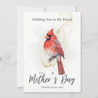 Mother's Day Sympathy Card - Cardinal Bird
