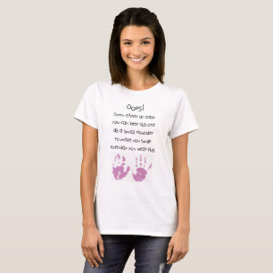 mothers day t shirt Oops! Sorry Mammy Personalised