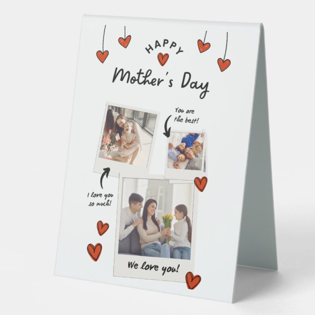 Mother's Day Table Tent Sign. (Front)