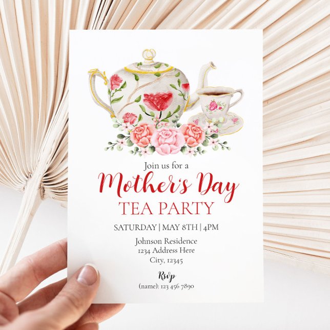 Mother's Day Tea Party Invitation (Creator Uploaded)