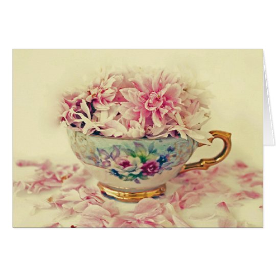 Mothers Day Teacup of Flowers Card