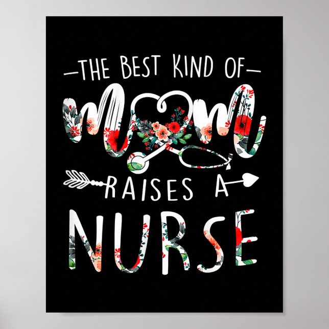 Mothers Day Tee The Best Kind Of Mum Raises A Poster (Front)