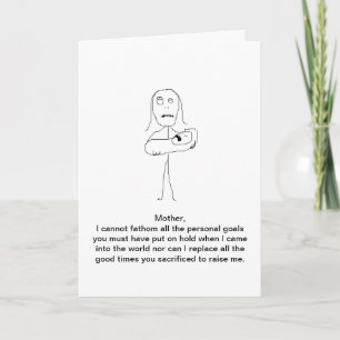 Mothers Day, thanks for everything Thank You Card