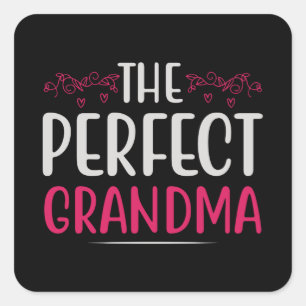 Mother's Day - The Perfect Grandma Square Sticker