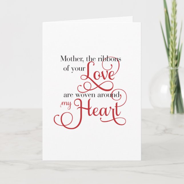 Mother's Day, The Ribbons of your Love Card (Front)