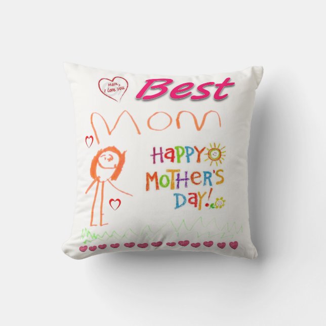 Mother's Day Throw Pillow (Front)