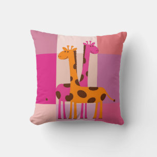 Mother's Day Throw Pillow Giraffe