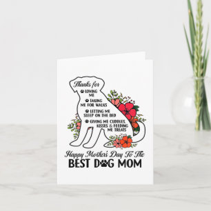 Mother's Day To The Best Dog Mum Mothers Day Dog L Card