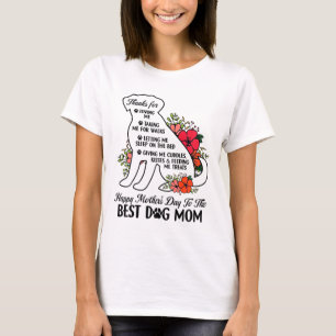 Mother's Day To The Best Dog Mum Mothers Day Dog L T-Shirt