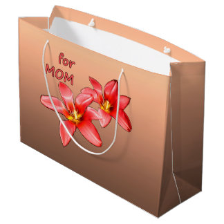 Mother's Day - Tulips For Mum - Illustration |  Large Gift Bag