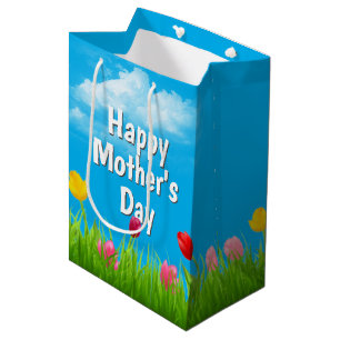 Mother's Day Tulips Medium Gift Bag