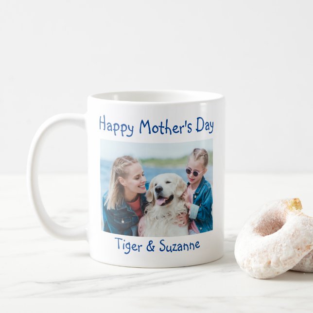 Mother's Day Two Sided Photo Mug (With Donut)