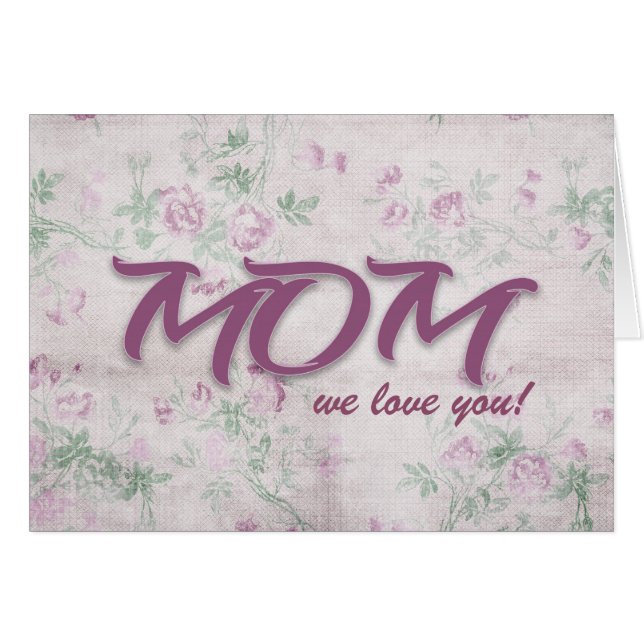Mother's Day-vintage floral (Front Horizontal)