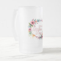 Mother's Day Watercolor Floral Wreath in Pink V2.0