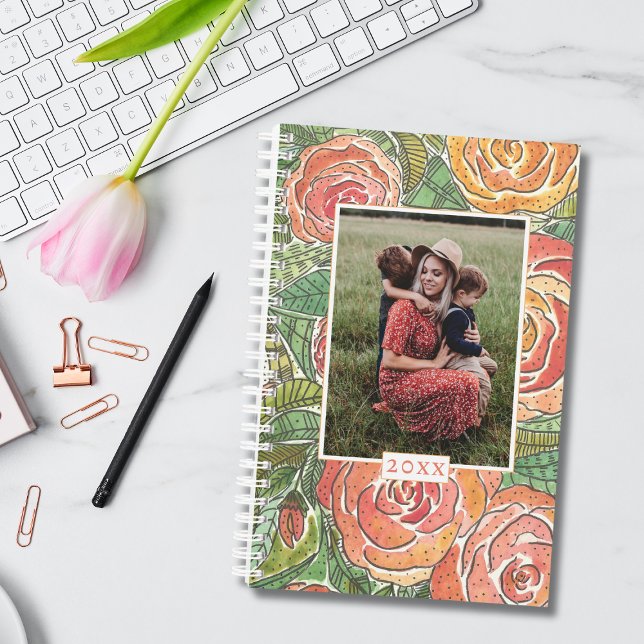 Mother's Day Watercolor Roses Mum Photo Planner (Creator Uploaded)