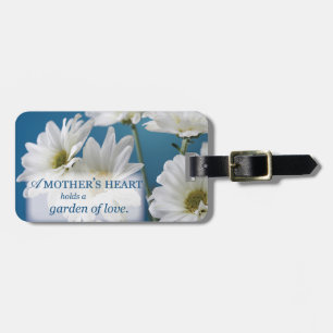Mother's Day White Daisies Garden of Love Blue Sky Luggage Tag