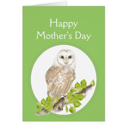 Mother's Day Who Loves You, Cute Barn Owl Card