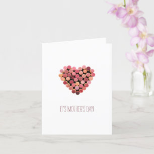 Mother's Day Wine Heart Card