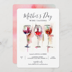 Mother's Day Wine Tasting Invitation