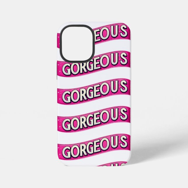Mother's Day Words "Gorgeous"  iPhone Case (Back)