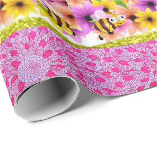 Mother's Day Wrapping Paper Bumblebee