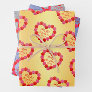 mother's day  wrapping paper sheet