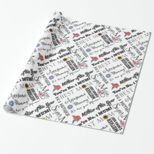 Mother's Day You're No. 1 Mum Best Mummy Wrapping Paper