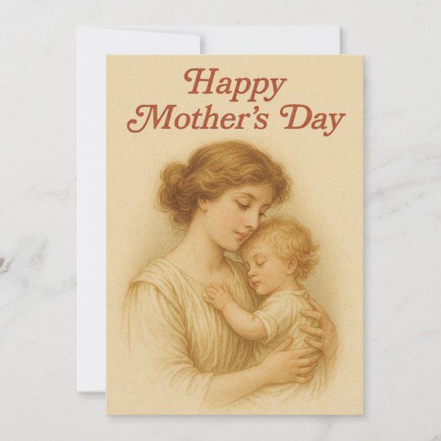 Mother's Embrace Holiday Card (Front)