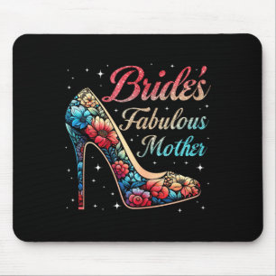 Mother's fabulous bride floral happy wedding mouse mat
