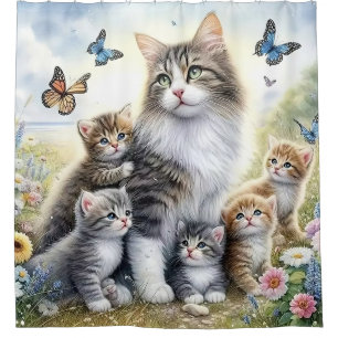 Mother's Garden Paradise Shower Curtain