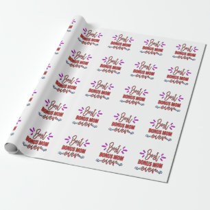 Mother's Gift Best Bonus Mum Ever Wrapping Paper