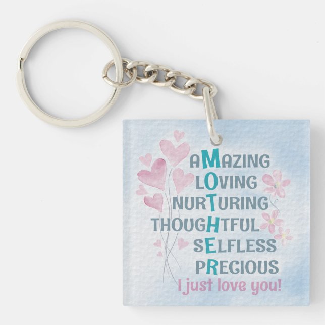 Mother's heart key ring (Front)