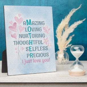 Mother's heart plaque
