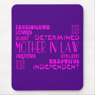 Mothers in Law Birthdays & Weddings : Qualities Mouse Mat