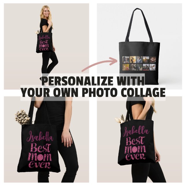Mother's Keepsake Photo Collage Trendy Quote Tote Bag (Mother's Keepsake Photo Collage Trendy Quote Tote Bag
)