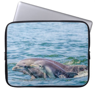 Mother's Love Dolphin & Baby Laptop Sleeve
