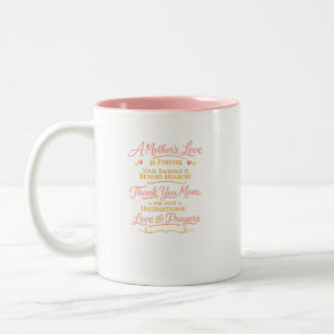 Mother's Love Forever Inspirational Quote Mug Gift